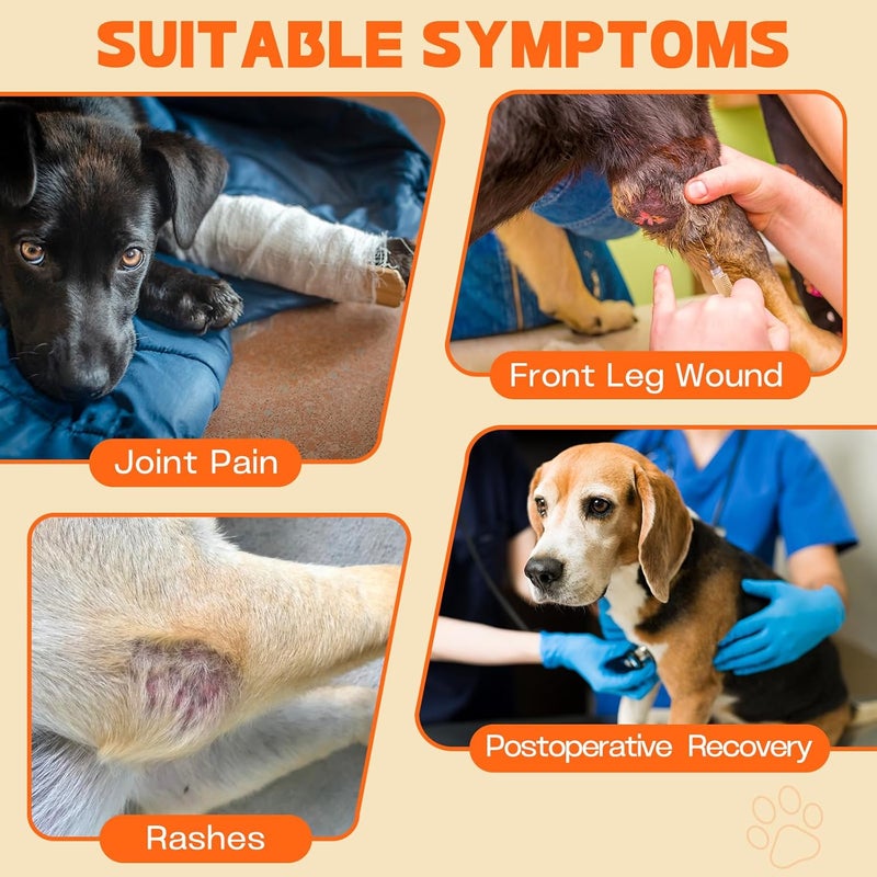Paw Fun Dog Recovery Sleeve for Front Leg– Single Dog Leg Sleeve to Stop Licking– Breathable Protection for Joint Pain, Elbow Injuries, Hot Spots, Surgery, Wound Care as Cone Alternative(Right,M) - Image 3